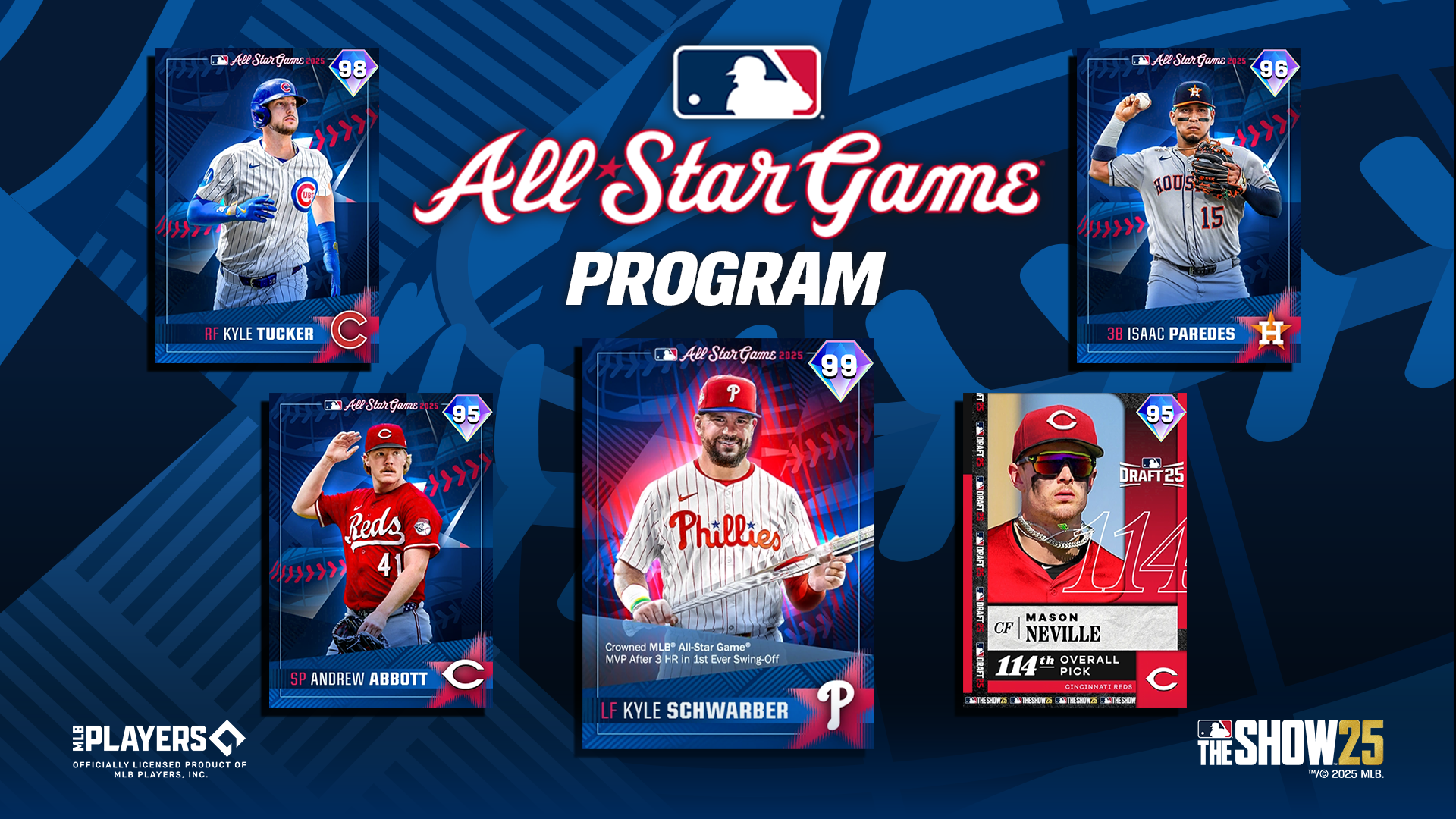 Baseball Cards Kyle Schwarber Wins The 2025 All-Star Game MVP