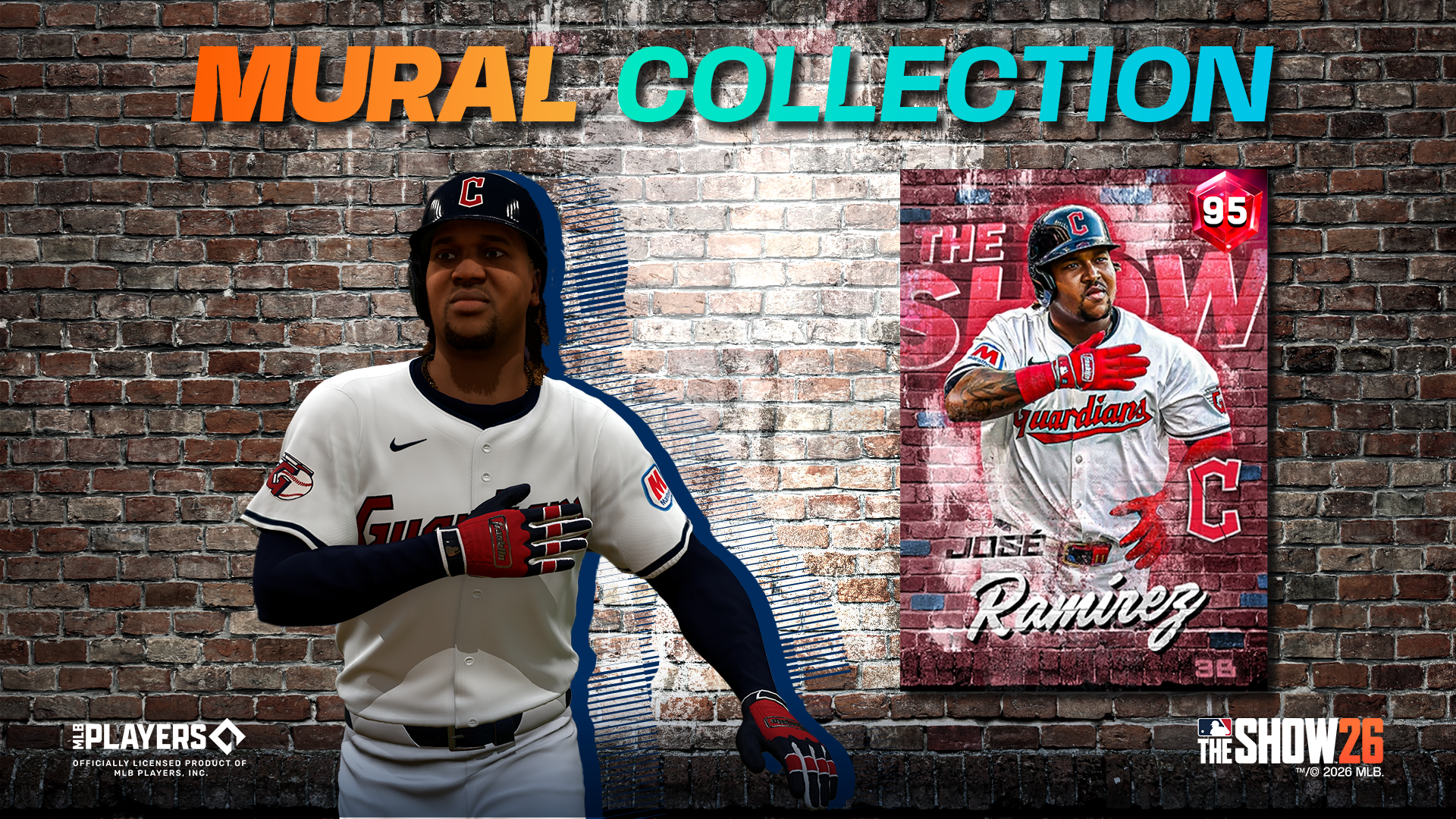 Red Diamond Mural Series Jose Ramirez is a work of art in MLB The Show 26